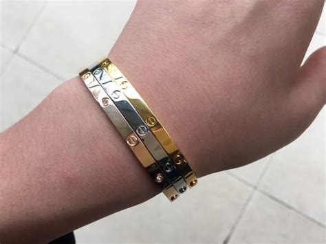 cartier love bracelet rose gold vs yellow gold|cartier love bracelet price euros.